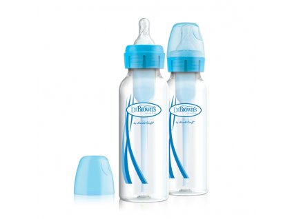 Dr. Brown´s kojenecká láhev 250ml Options+ - 2ks modrá