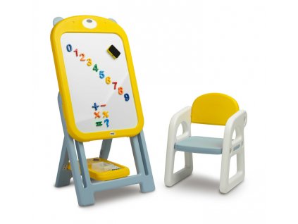 Dětská vzdělávací Magnetická tabule s židličkou TED - Toyz žlutá