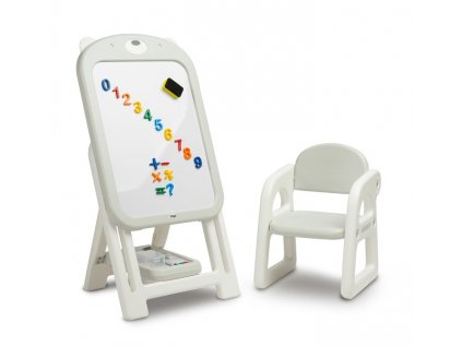 Dětská vzdělávací Magnetická tabule s židličkou TED - Toyz šedá