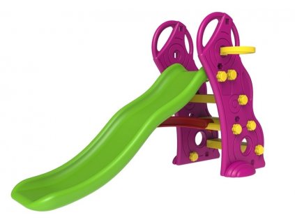 Slide Set Purple HDPE with Basketball Basket