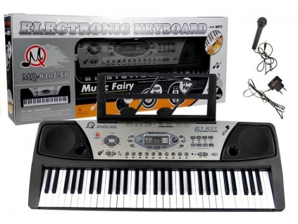 Keyboard MQ-810 MP3 with Microphone 61 Keys