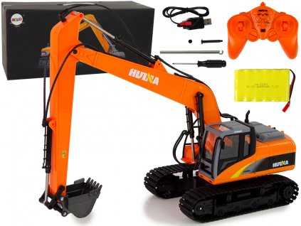 Professional crawler excavator remotely controlled 2.4GHz LED lights 15 functions
