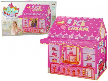 Princess Ice Cream Tent Ice Cream Shop for Kids Pink Lights Stars
