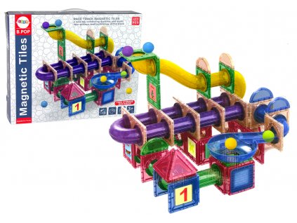 Race Track For Balls Magnetic Blocks