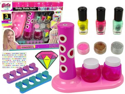 Nail Painting Set Nail Glitter Dispenser Nail Lacquer Stickers