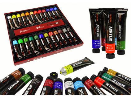 Artist's Paint Kit In A Tube Of 24 Colors