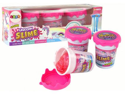 Sliz Glittter Slime Unicorns DIY 3 barvy