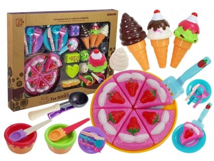 Set of Sweets Desserts Ice Cream Cookies Accessories