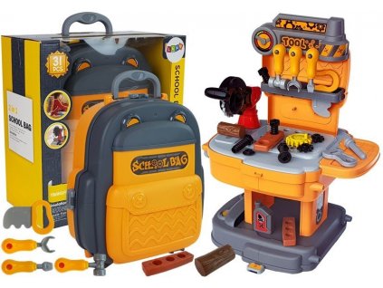 Tool Set Backpack Workshop Orange and Grey
