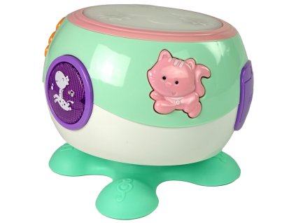 Children's Drum Light Melodies Animal Song Turquoise