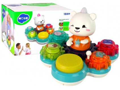 Interactive Educational Toddler Toy Playing Teddy Bear Gears