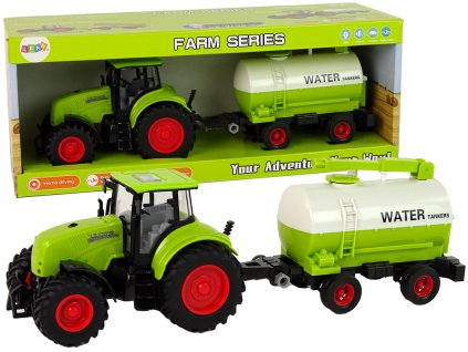 Traktor s přívěsem na třecí pohon Green Farm