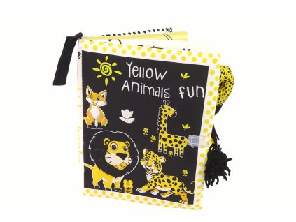 Soft Book Animals Black Yellow