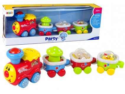 Colourful Educational Train for Toddlers Light and sound effects