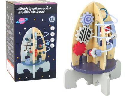 Dřevěná vzdělávací raketa