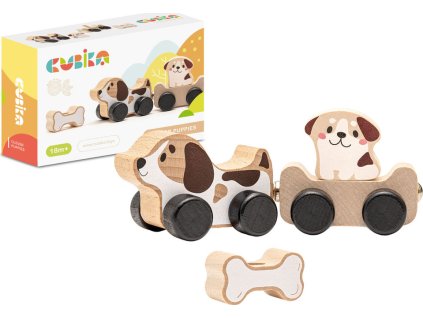 Dřevěná hračka Smart Dogs Bone
