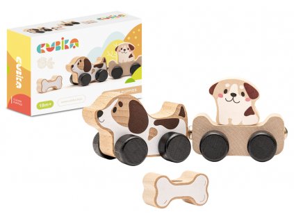 Dřevěná hračka Smart Dogs Bone