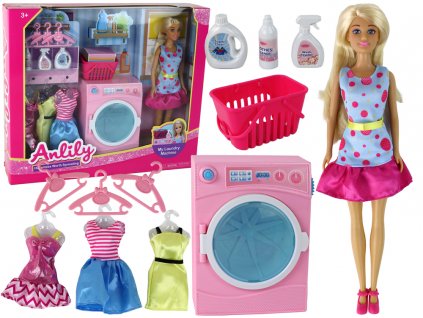 Anlily Doll Laundry Accessory Set XXL Washing Machine