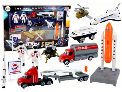 Set of Figures Space Truck Rocket 15 El.