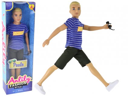 Children's Doll Boy Shirt Blond Hair