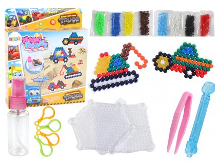 DIY Water Beads Set Magic Beads 8 Colors Construction Vehicles