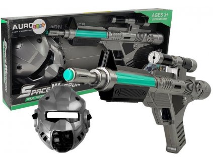 Laser Pistol Space Space Kit with Mask