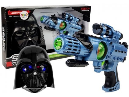 Set of Laser Gun Cosmos Warrior Mask