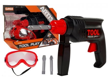 Toy Drill with Safety Glasses - Tools for Children