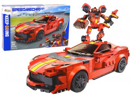 Construction Bricks Vehicle Sports Car Robot Ferreai 812 351 pcs.