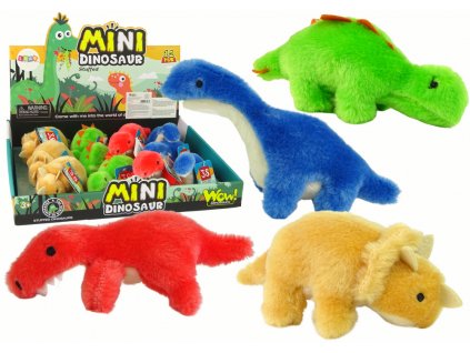 Mini plyšoví dinosauři 4 druhy