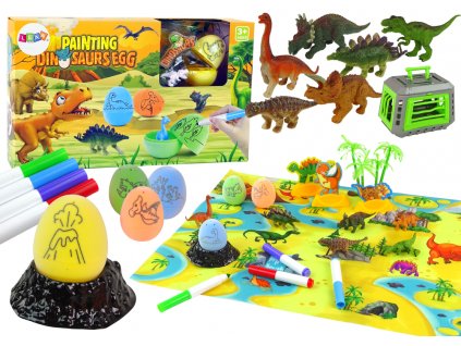 DIY Creative Kit Dinosaurs Eggs to Paint Transporter