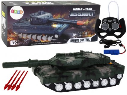 Remote Controlled RC Tank 27 MHz Green