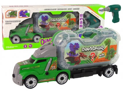 Nákladní auto s dinosaurem ke složení
