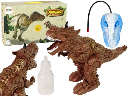 Remote-controlled dinosaur Steam Projector Brown