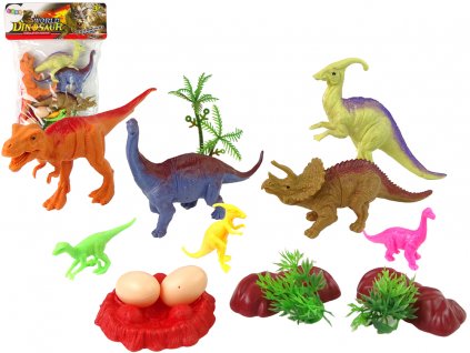 Sada figurek dinosaurů s příslušenstvím 15 kusů