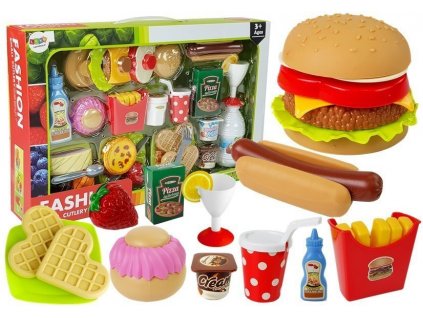 Fast Food Hamburger Set