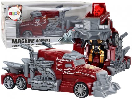 Robotický kamion 2v1 červený