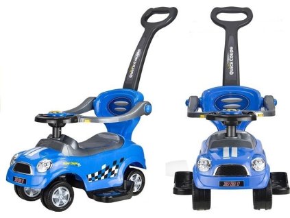 312018 detske odstrkovadlo s vodici rukojeti modre auto