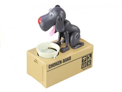 Dog Piggy Bank Robotic Coin Munching Toy Money Box