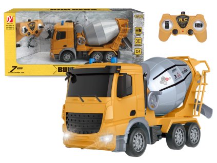 Large concrete mixer with light Builders pear R/C remote control