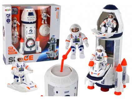 Rocket Spaceship Set Multifunctional Space Mission