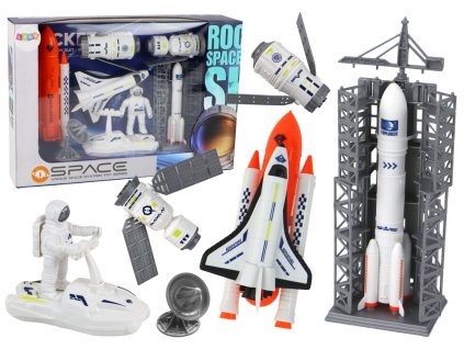 Space Set Space Mission Rocket Spaceship 8 pieces.