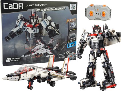 313524 stavebnice cada 2v1 robot a letadlo 917 prvku