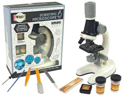Children's Microscope Educational White Kit