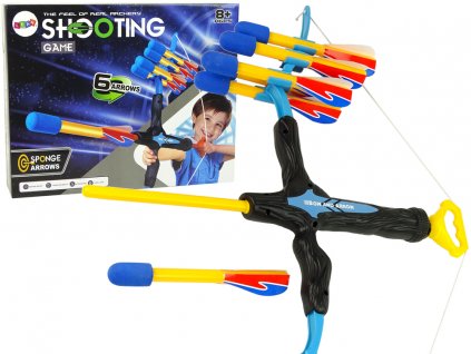 Longbow 6-shot Sport Bow for children Blue and Black