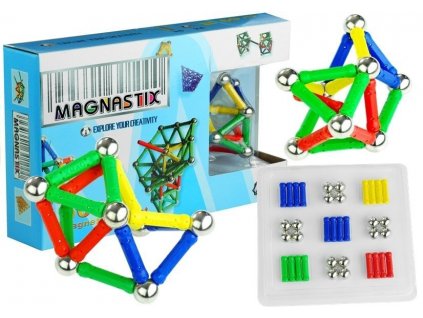 Magnetická stavebnice Magnastix  - 60 prvků