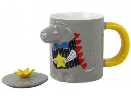 Gray Dinosaur Infuser Mug 400 ml