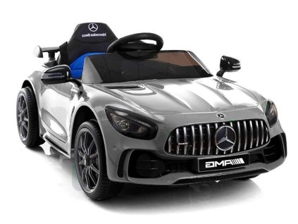 Elektrické auto Mercedes GTR stříbrné