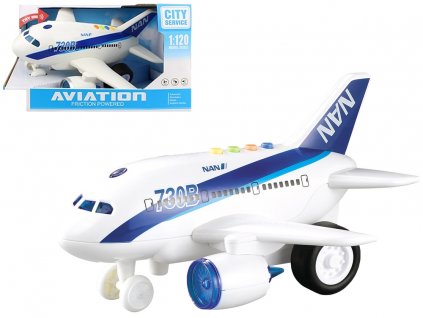 Letadlo Aviation se světlem a zvukem bílé