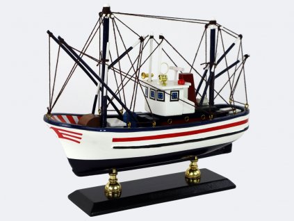 Ship Collectible Model Wooden Masts White